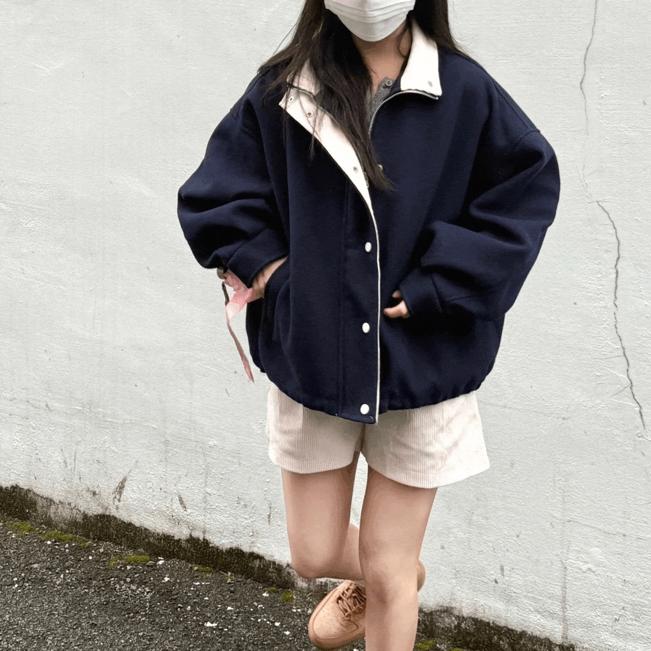 [アバンフィット終結] コーデュロイ ネーミング 配色 フィールドジャケット ジャンパー