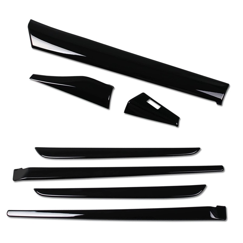 新型ヴェゼル RV系（Vezel）インテリア7pcsセット センターコンソール カバー リム ガーニッシュ＋インナードアモール ガーニッシュ トリム ピアノブラック