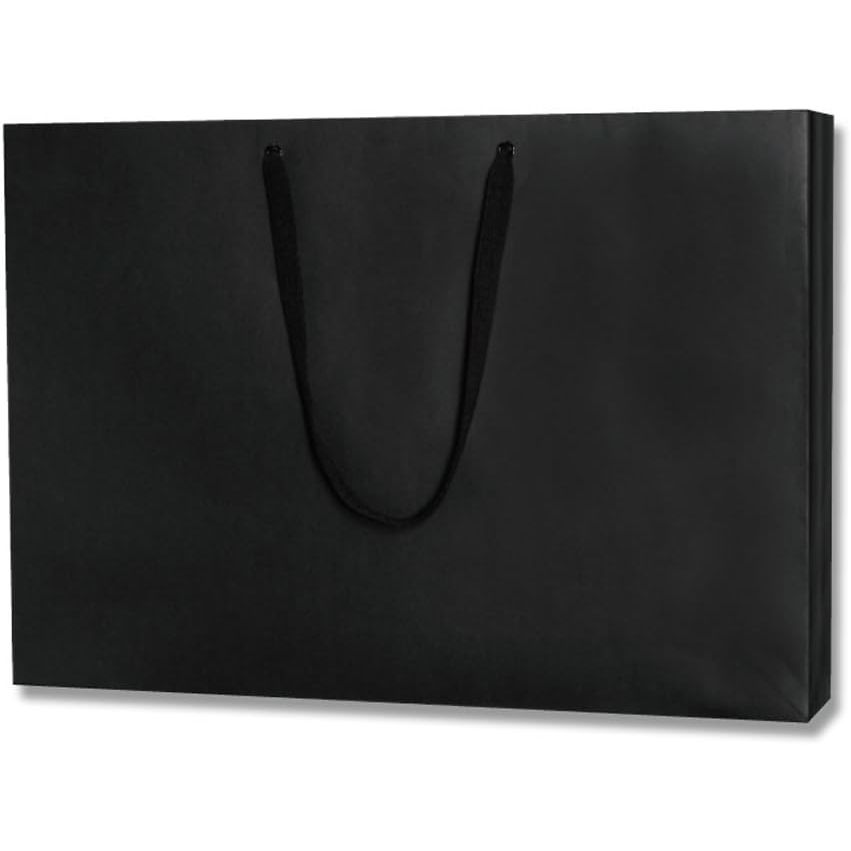 シモジマ HEIKO 手提げ紙袋 ファッションバッグ LL 黒 10枚 幅600xマチ100x高420mm 006489301