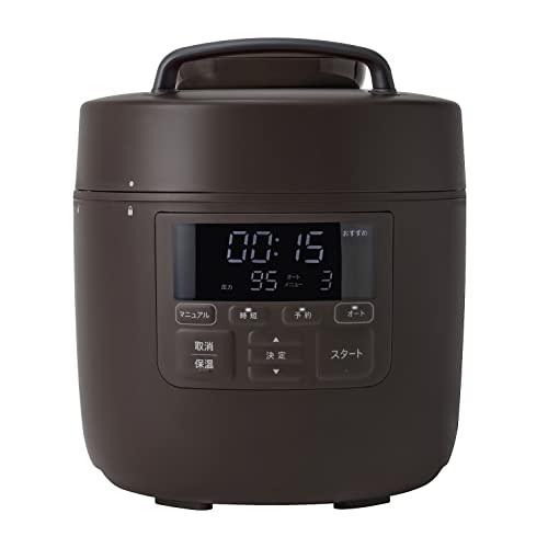シロカ 自動減圧機能付き電気圧力鍋 おうちシェフ PRO [スマートプレッシャー技術(高圧力95Kpa×自動減圧)/1台10役/レシピ本付き/かしこい予約プログラム/発酵/甘酒/電気圧力鍋] 16,236円