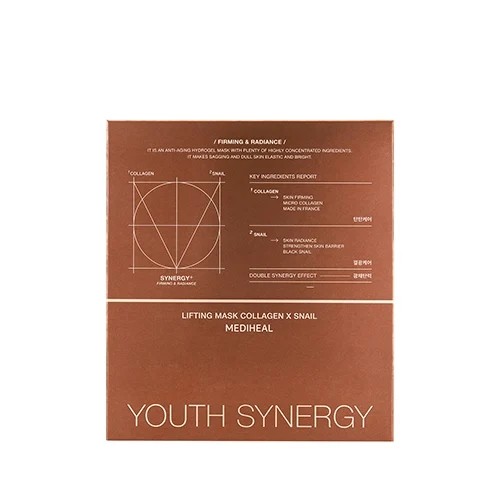 [10枚セットゼルタイプ]ユースシナジー リフティング マスク コラーゲン スネイル