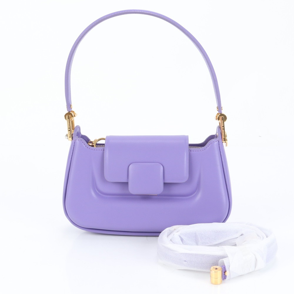 極美品 Koa コア プッシュ ロック トップハンドル 2WAY ショルダーバッグ 斜め掛け ハンド トート レディース ERE 10-9 中古