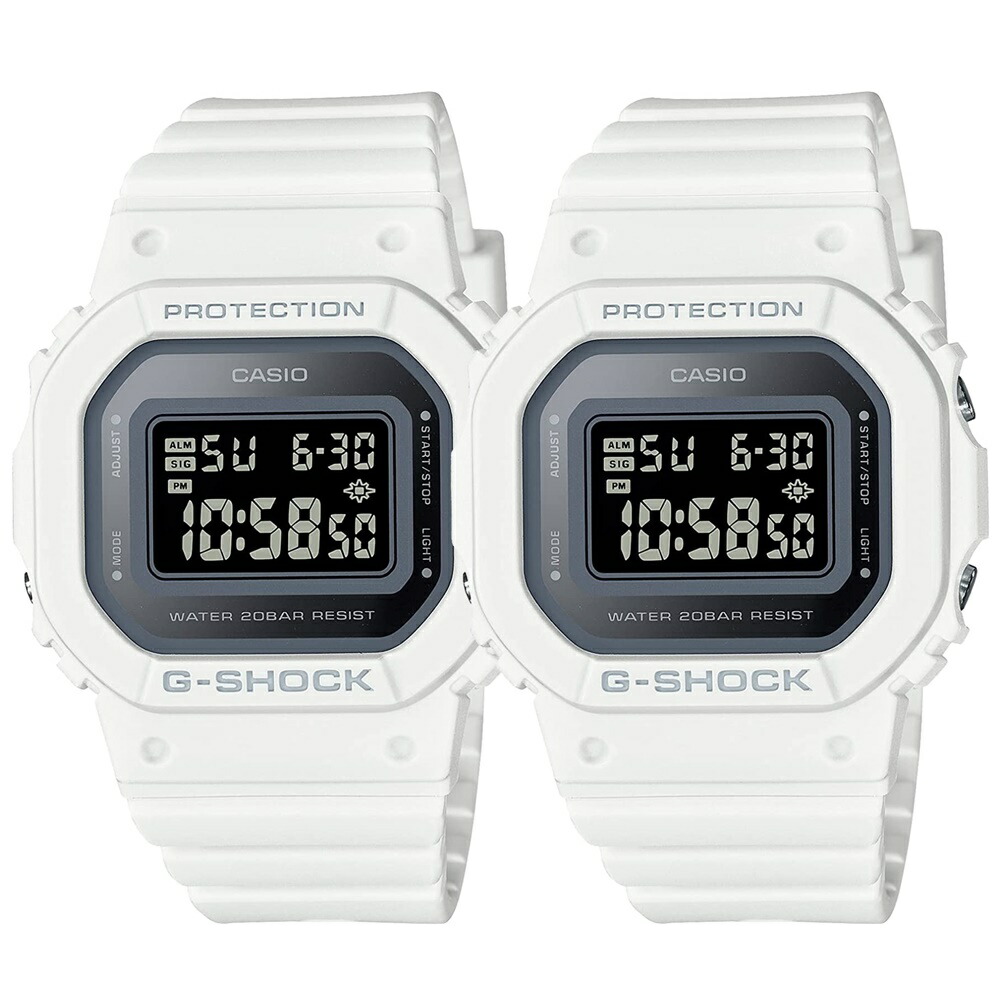 ペアウォッチ カシオ Gショック 定番スクエアモデル 同モデル ペアコーデ 恋人 夫婦 友達 小型 薄型 ミドルサイズがちょうどいい ファッション カジュアル スタイリング メンズ レディース 腕時計