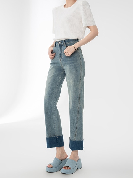 EZKATONのSmoke Wide Denim Pants 全2色 EZKATON] Smoke Wide Denim Pants デニム・ジーンズ
