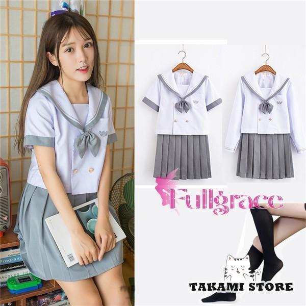 【即納】セーラー服 シャツ フリルスカート女の子 長袖 制服 S M L XL 2XLスクールウェア 卒業式 入学式 コスチューム