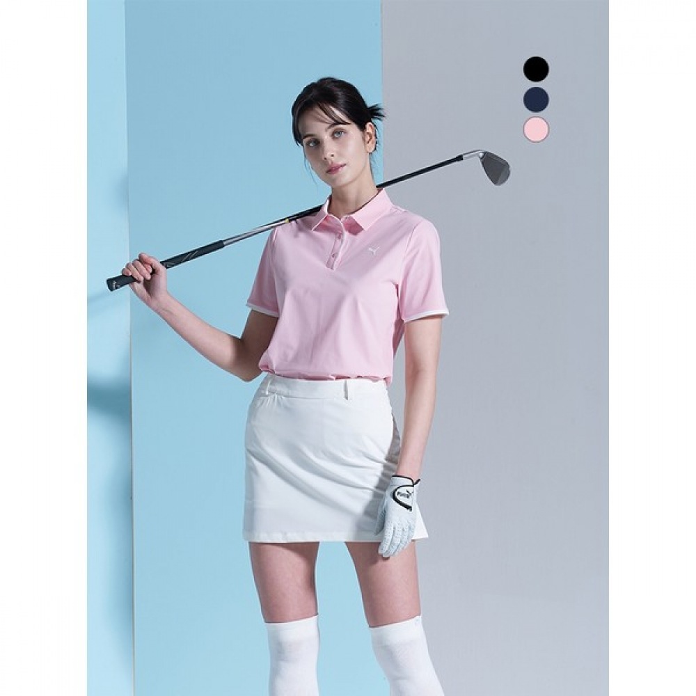 (プーマゴルフ) トリコットカラ半袖Tシャツレディース 3 色チョイス 1