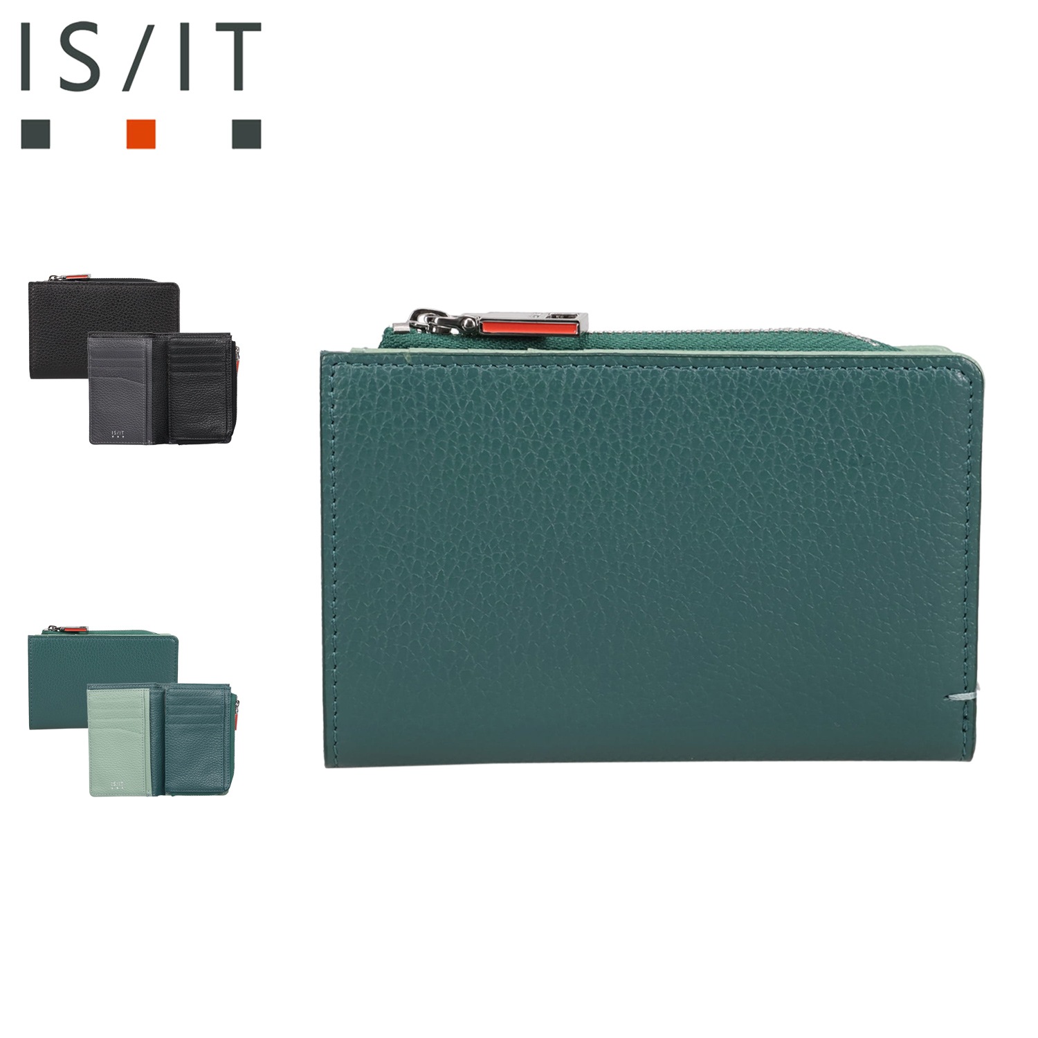 財布 二つ折り財布 ミドル財布 セミ長財布 コクーン メンズ レディース 牛革 本革 軽量 947605