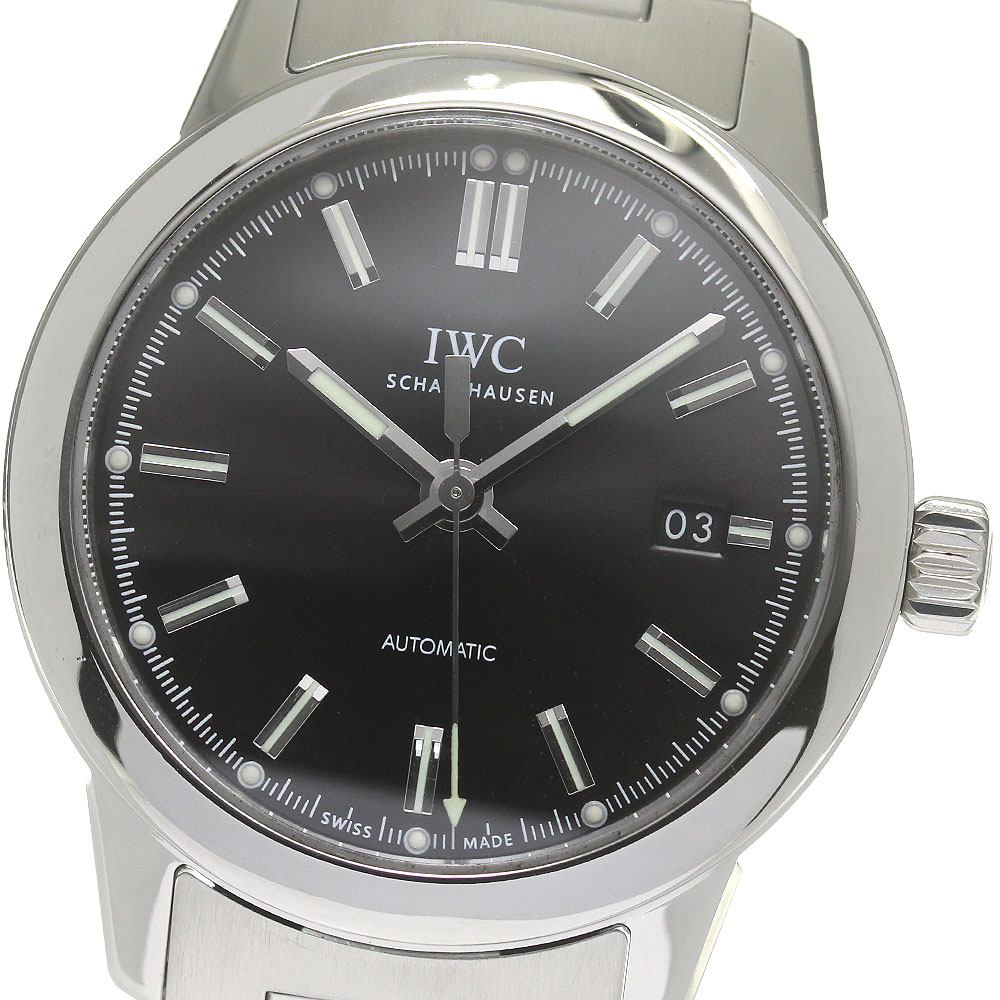 IWC IWC SCHAFFHAUSEN IW357002 インヂュニア デイト 自動巻き メンズ 美品 保証書付き_837240【中古】