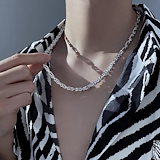 【Lavish'e】Melting Stone Pearl Vintage Necklace〜JIMIN着用 Lavish'e】Melting Stone Pearl Vintage Necklace〜JIMIN着用