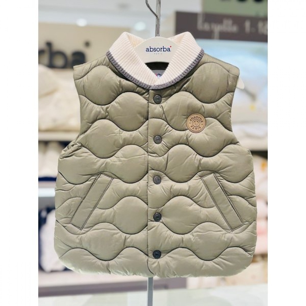 アブソルバ 出産祝い 百日祝い お祝い カーキ アンソニー ベスト(A2723501) 8,340円