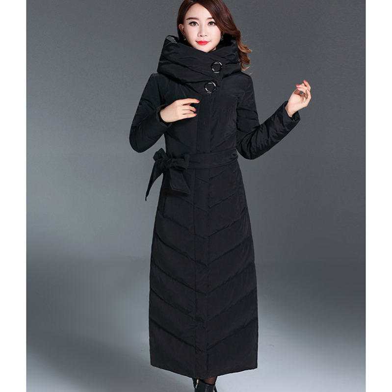 レディース ダウンジャケット ダウンコート 冬季オーバー おしゃれ 保温 フード付き ミドル丈 黒 大きいサイズ レディース 女性用 ミセス スリム おしゃれ 上着 ロングコート 防寒 秋冬 大きいサ