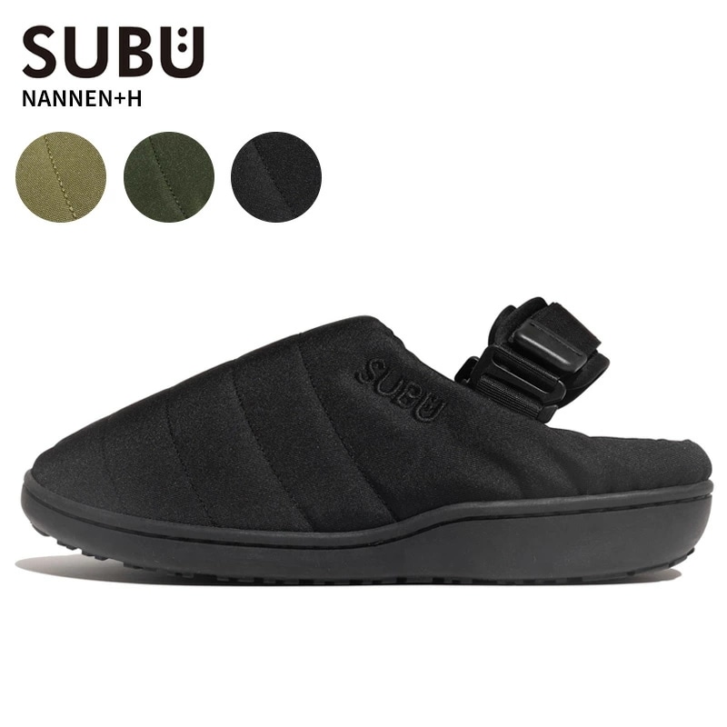 スブ メンズ 冬サンダル レディース SUBU 難燃 NANNEN+H 2025年モデル スリッパ 外履き アウトドア キャンプ