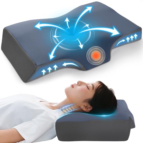 枕 首が痛くならない 低反発 肩がラク 安眠 まくら 凹型の中空設計 頭が安定し 低め高め調整可能 寝返り防止 仰向け寝 横向き寝 pillow 洗える枕カバー 母の日/父の日/誕生日/クリスマス プ