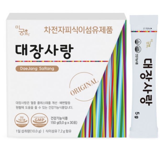 迷宮大腸愛daejang sarang 5gx30包（150g）食物繊維/便秘解消/便秘脱出韓国製品