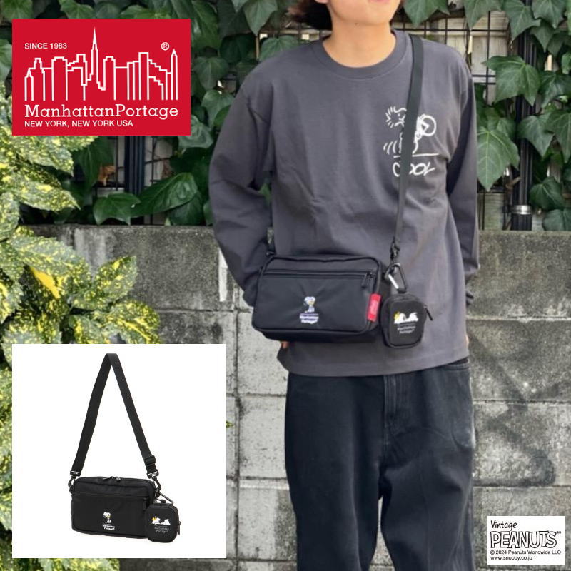 正規品 ジョガー /L/ JPN フライト ナイロン バッキング ピーナッツ FW2024 ブラック 1404-NTWL-B-PEANUTS-FW24 BLK