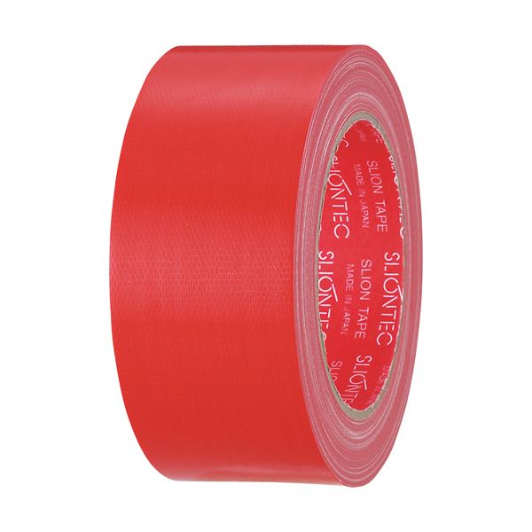 スリオンテック カラー布テープ 50mmx25m 赤 343702RD 1セット（30巻）