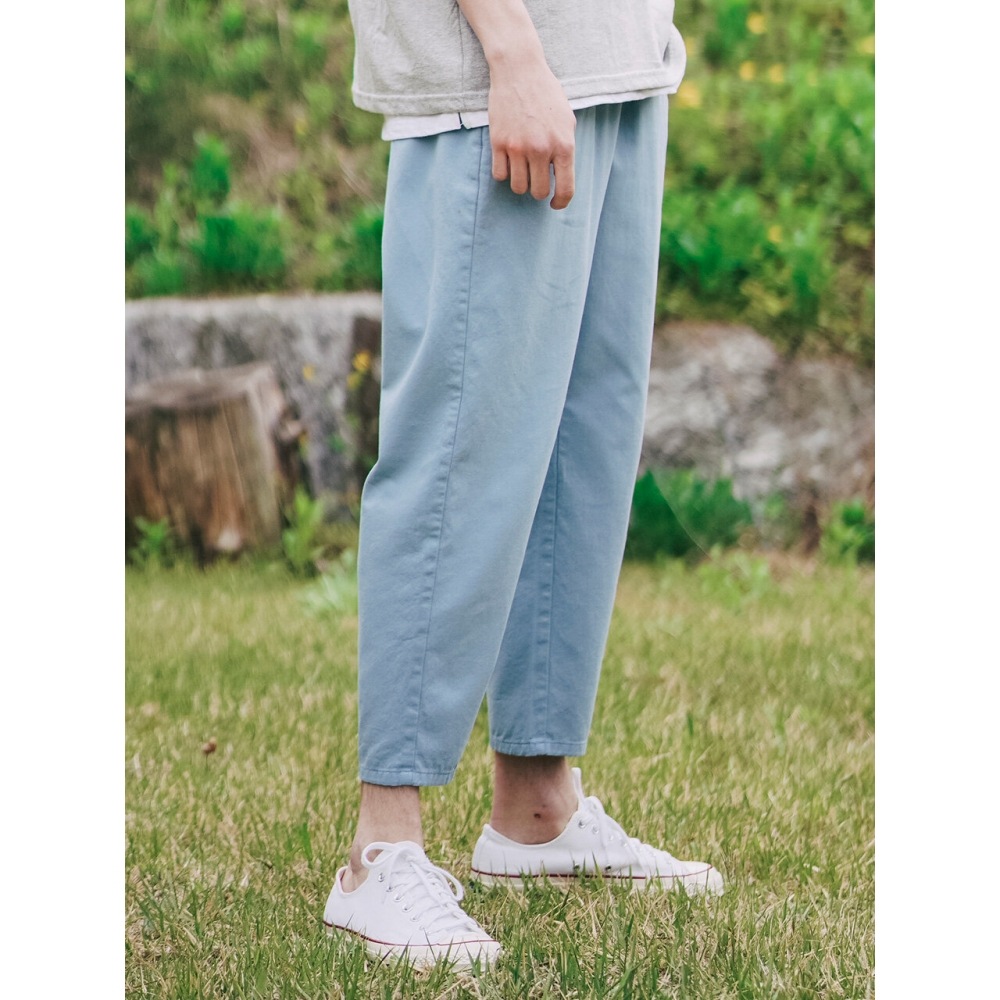 WV PROJECTプレーン（夏用）コットンバンディングパンツブルーCJLP7509