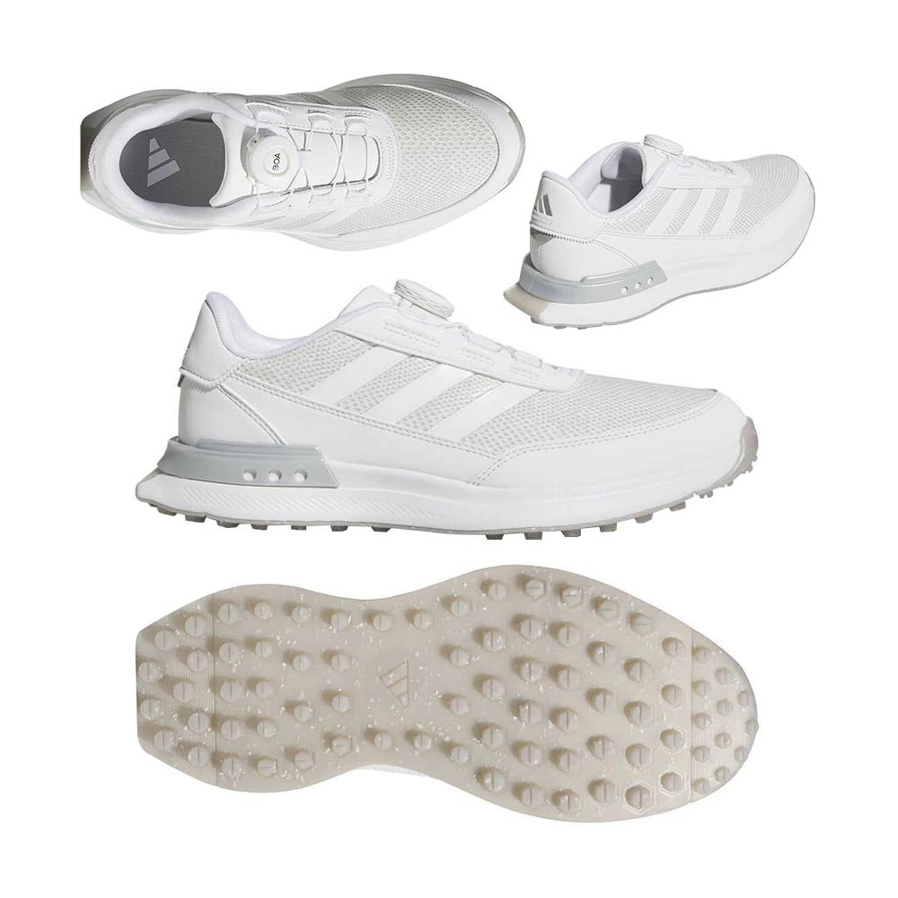 S2G SL レザー Boa レディース スパイクレス IH5965 フットウェアホワイト/シルバーメタリック 2025 10,296円