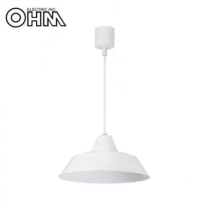 OHM 室内照明器具 ペンダントライト 60W用 ホワイト 電球別売 LT-Y10AW-W