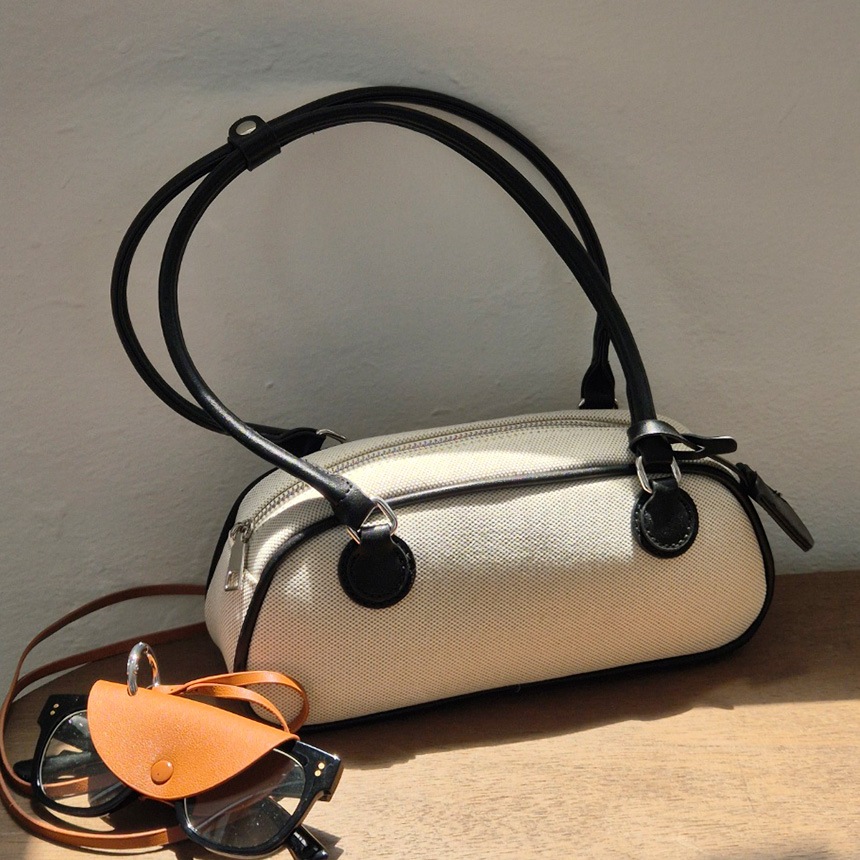 【RIE】韓国発ジャカード×ヴィーガンレザーの軽量ミニショルダーデイリーユースにぴったりな感性バッグ