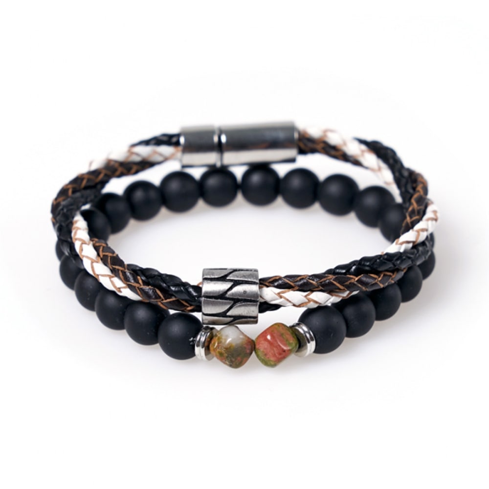 JBANS クラシックグリーンキューブ 296 & トリプルコア 248 ブレスレットセット (C1801-SE018BK)