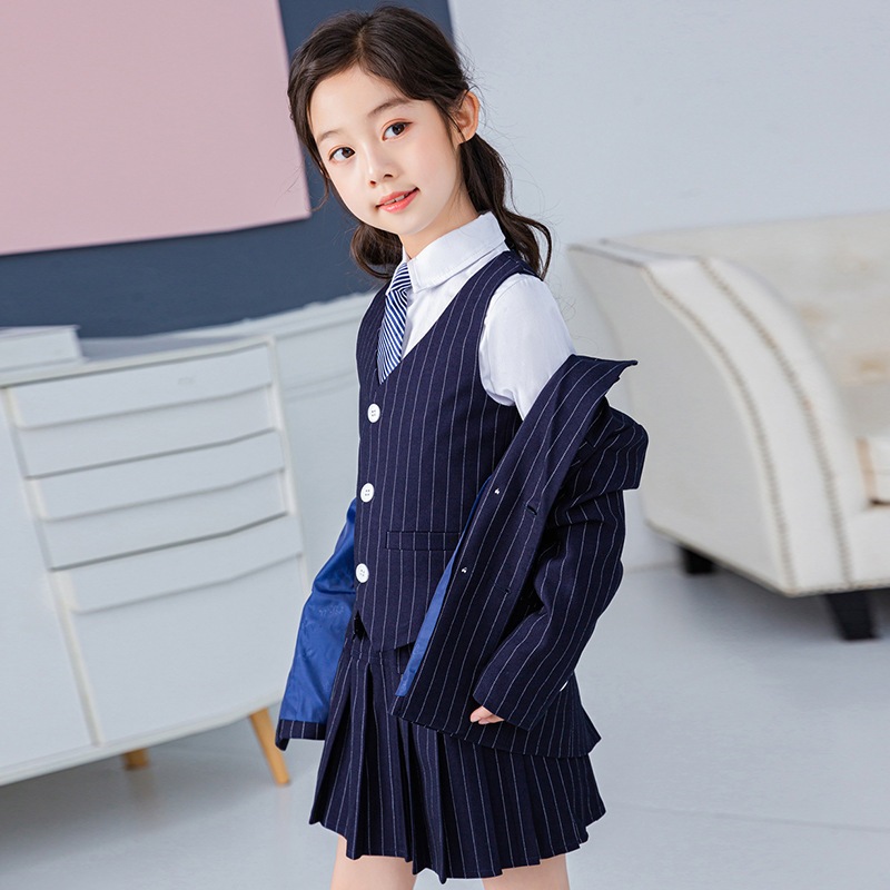 ガールズジャケット2024洋風韓国スーツ春秋スーツ大きい子供小さいスーツ黒スーツ子供スーツ女性