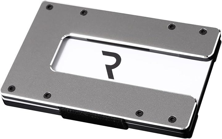 カードケース 1.1 コンパクト アルミニウム メンズ 大容量 軽量 小銭入れ クレジットカードケース ギフト 薄型( グレー)