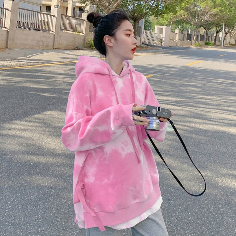 可愛い スウエットパーカー 薄手トップス ゆったりデザインセンス ゆったりスウェット ゆったりスウェットパーカー ロンT 25韓国ファッション