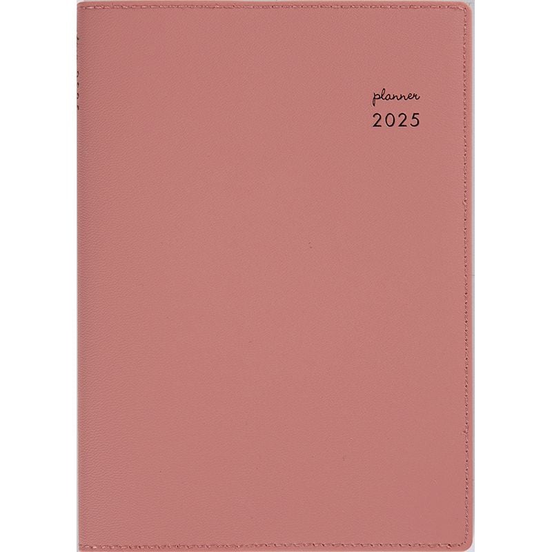 （まとめ買い）高橋書店 2025年 手帳 No.366 リラクレール 6 月曜始まり B6判 月間ブロック式 ピンクソルト [x3]