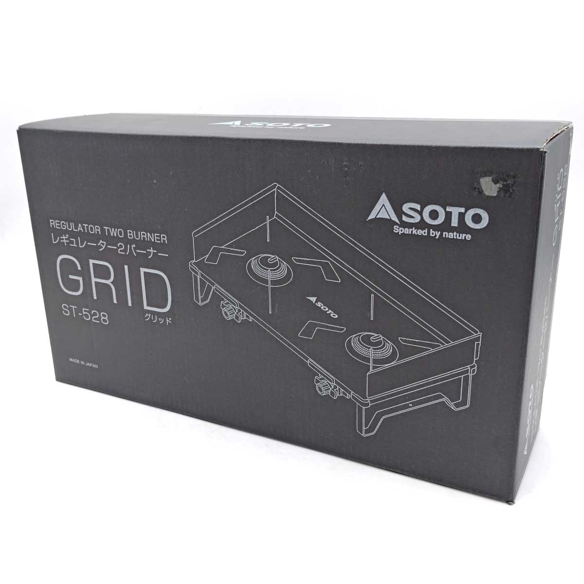 【中古・未使用品】ソト レギュレーター2バーナー GRID ST-528 SOTO マイクロレギュレーター搭載 アウトドア キャンプ バーベキュー