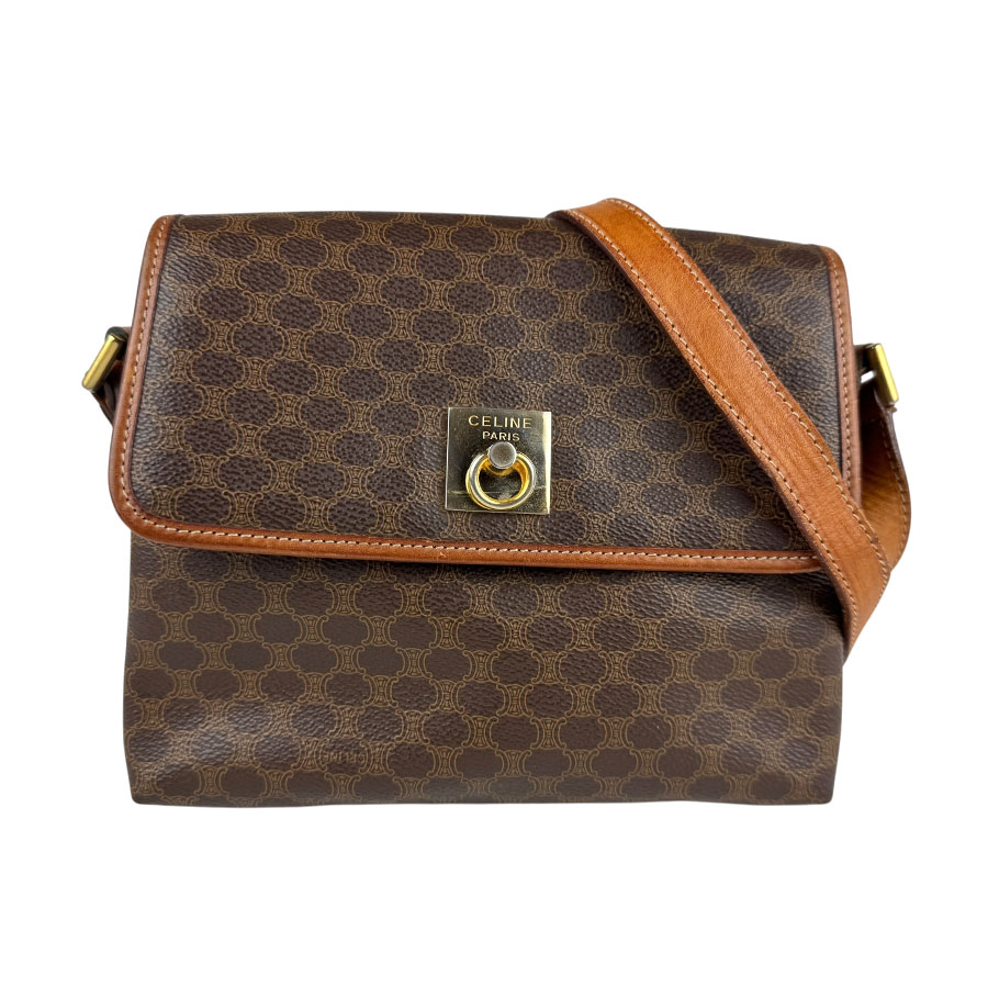 セリーヌ CELINE ショルダーバッグ マカダム PVCコーティングキャンバス ブラウン レディース z6730 23,288円