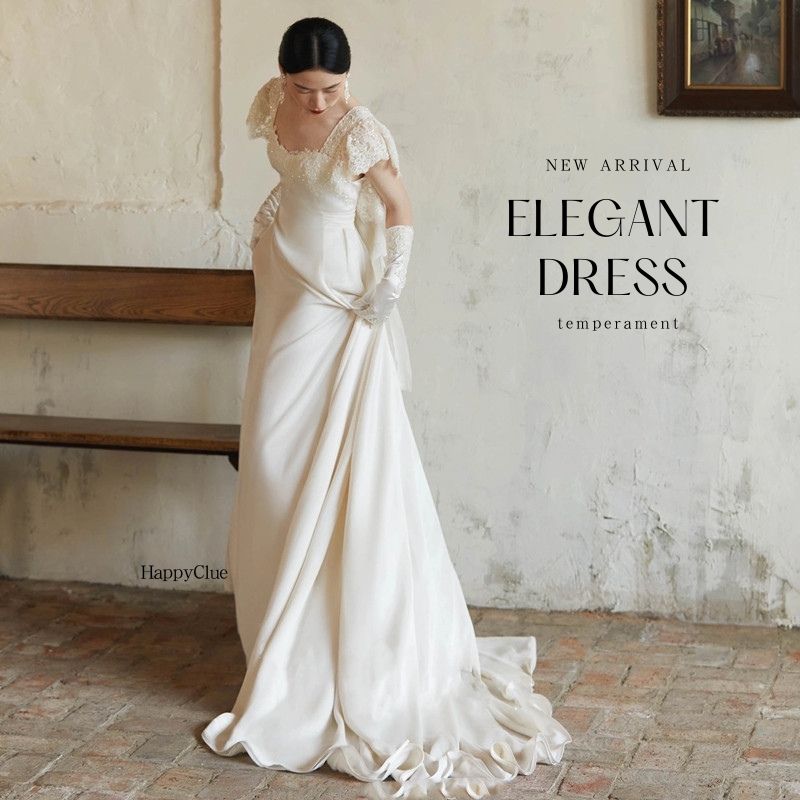 花嫁 ウェディングドレス エンパイア 前撮り ドレス 白 花嫁ドレス セクシー バックレスドレス トレーンタイプ パーティードレス 結婚式 海外挙式 二次会ウエディングドレス ワンピース レディース