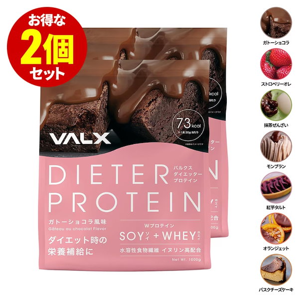 VALX 執念深く バルクス ソイプロテイン チョコレート風味 1kg (50食分)