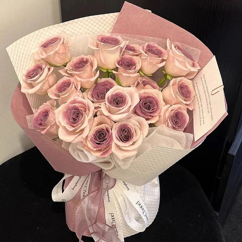 母の日おめでとう最高のプレゼント黒檀プラムジャム不滅の花造花ソープローズブーケガールフレンドと親友へのバレンタインデーの誕生日プレゼント