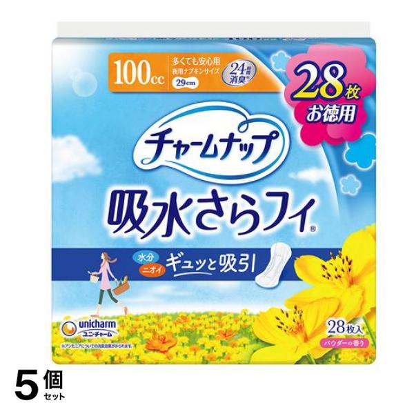 吸水サラフィ 100cc 多くても安心用 29cm 28枚入 5個セット