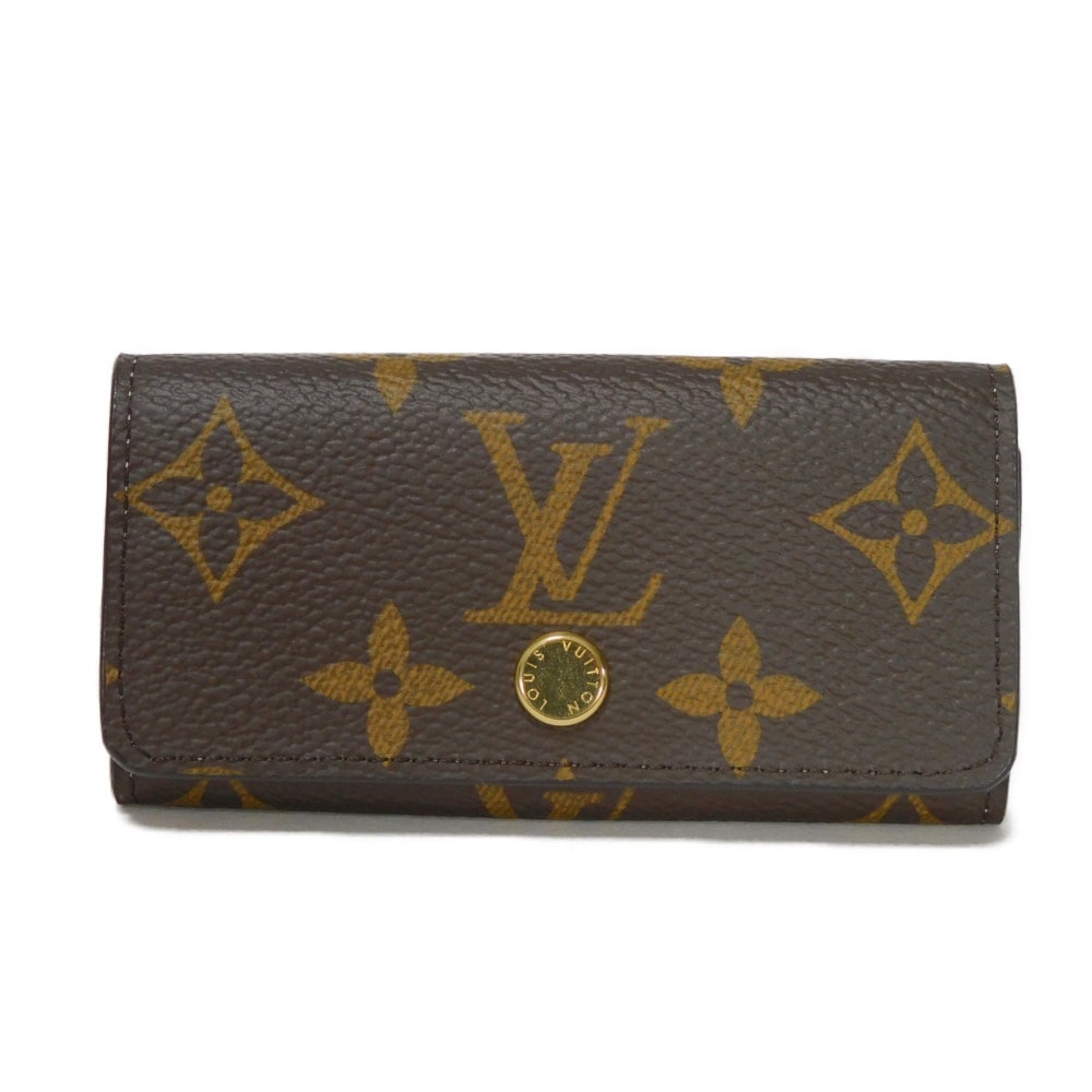 【中古】 キーケース 日本限定 パステル バイカラー 新型 RFID 未使用 ミュルティクレ 4 モノグラム M83265