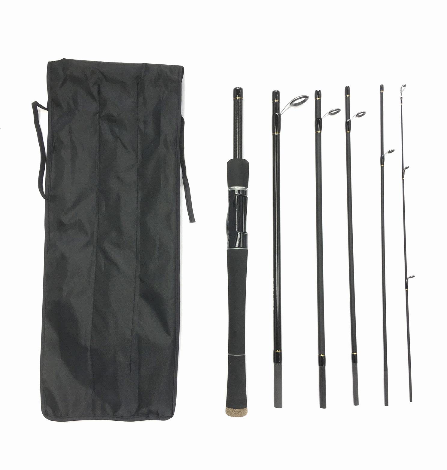 EVA 7ft スピニングパックロッド 6ピース (ML) トラベルロッド モバイルロッド ロックフィッシュロッド バス釣りロッド メバリング アジング