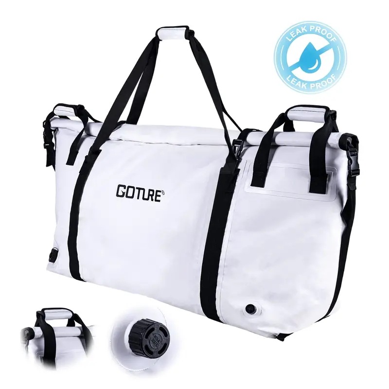 Goture 100% 防水漏れ防止大釣りクーラーバッグポータブルクーラー収納バックパック断熱海ボート魚バッグ