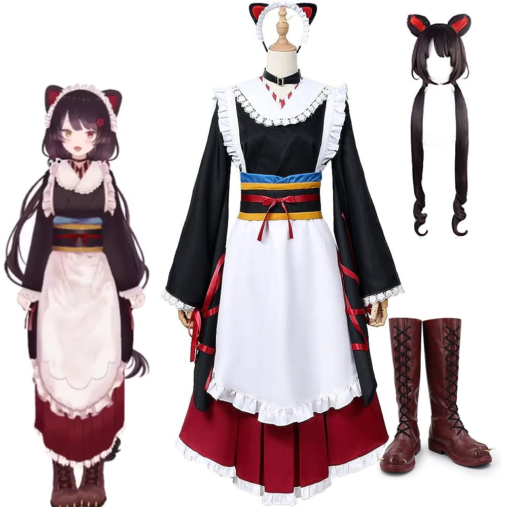 バーチャルYouTuber にじさんじ 戌亥とこ いぬいとこ 衣装 髪飾り付き 衣装 ウィッグ 靴 追加可 コスプレ衣装 衣装 コスプレ ハロウィン