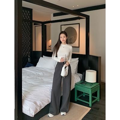 mulvan吸って縄太卫パンツ女秋冬ゆとり筒レジャースポーツ足巾パンツ垂感メリヤスのズボン