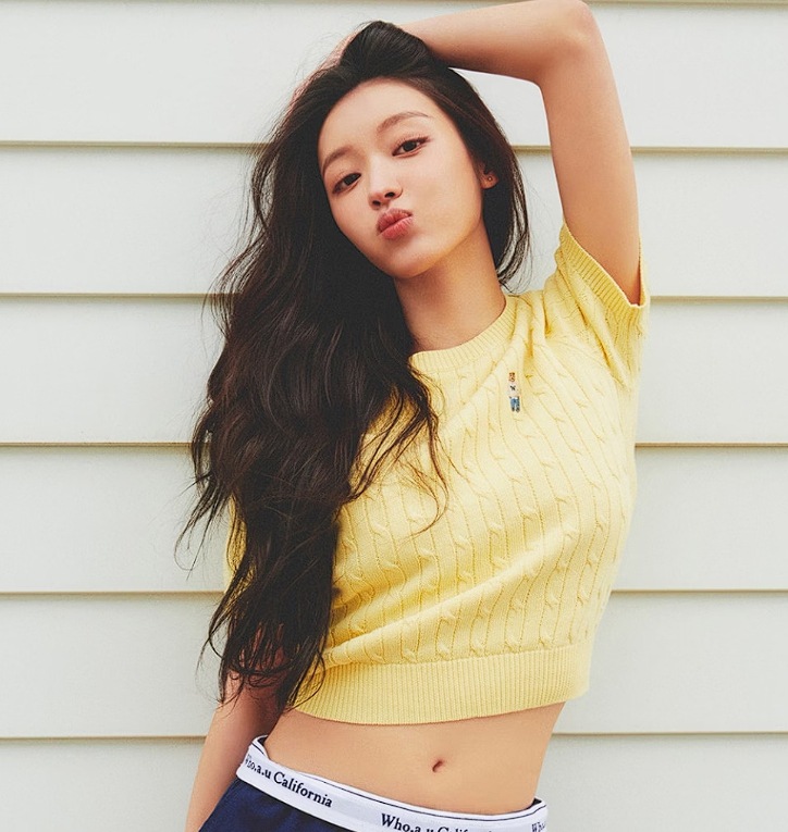 OH MY GIRL YooA着用/Crop 半袖セーター