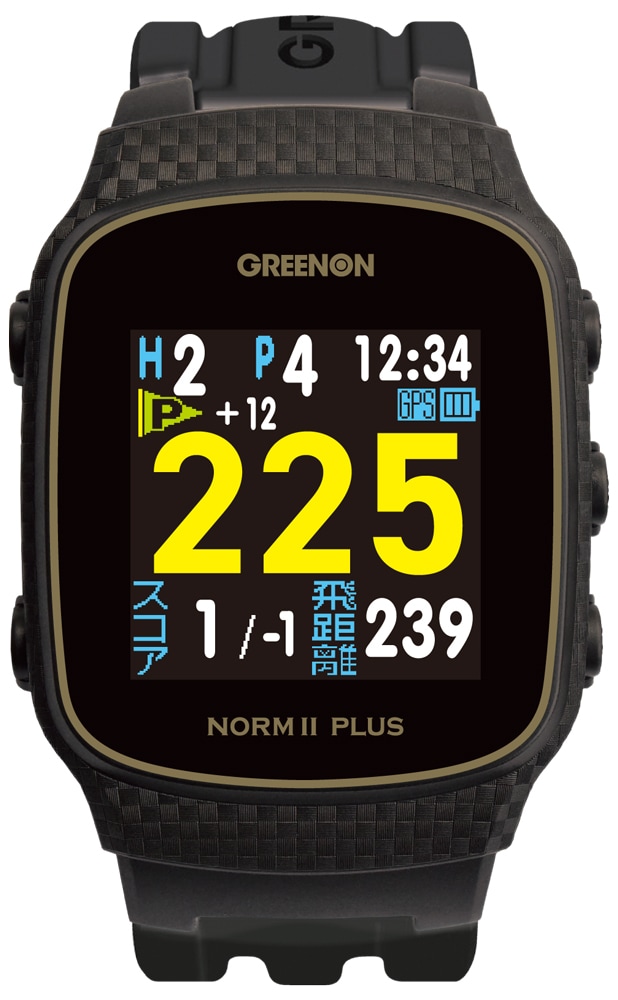 グリーンオン G020B ザ・ゴルフウォッチ ノルム 2 プラス（ブラック） G020Bグリンオン 10,440円