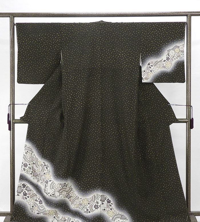 訪問着 正絹 未着用美品 辻が花模様 身丈163.5cm 裄丈66.5cm 訪問着 未使用 新古品 着物 結婚式 入学式 卒業式 b4045