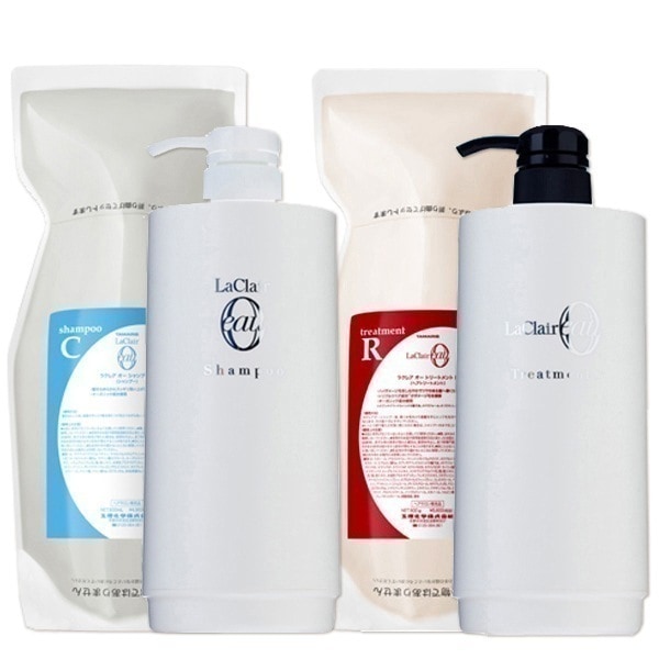 ラクレア オー シャンプーCクリア600mL+トリートメントRラディカル600g+各専用ディスペンサー