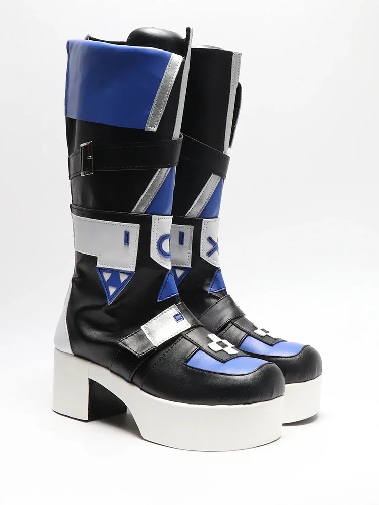 コスプレ靴銀狼崩壊ブーツ下駄シューズ長靴コスプレクリスマスハロウィン