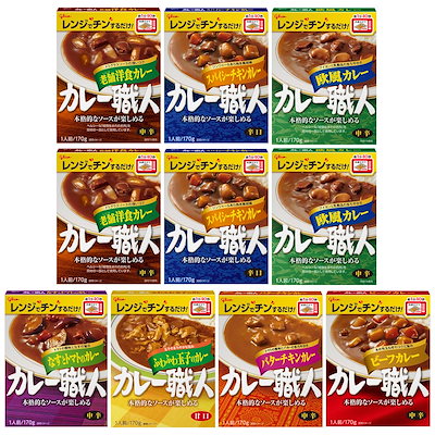 他サイト： カレー職人 詰め合わせ 7種10食セット 江崎グリコ(食べ比べ/レンジ対応/常温保存/非常食/備蓄/ローリングストック/レトルト)の商品画像