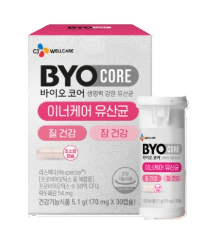 BYOCORE 機能性表示食品 女性の健康を守る インナーケア乳酸菌 リスペクタ 30カプセル入（腸内・膣内環境サポート）