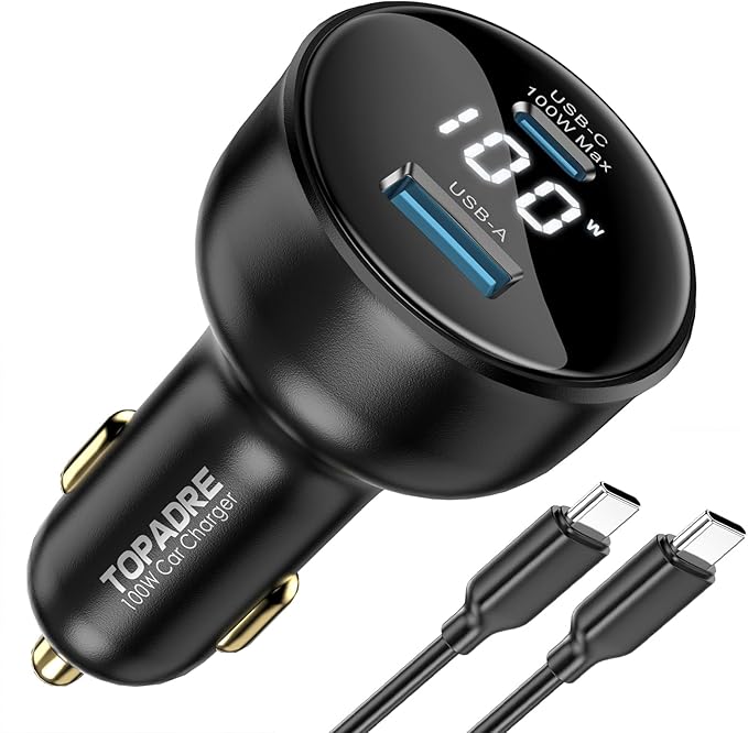ガーソケット カーチャージャー usb 急速充電 2ポート コンパクトサイズ 車 充電器 PD3.0 /QC5.0/Samsung2.0対応 MacBook Pro iPhone Galaxy And