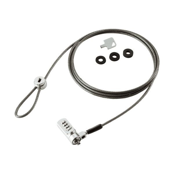 （まとめ） 明晃化成工業 ダイヤル錠ワイヤーロック KWL92-A 1パック [x10セット]