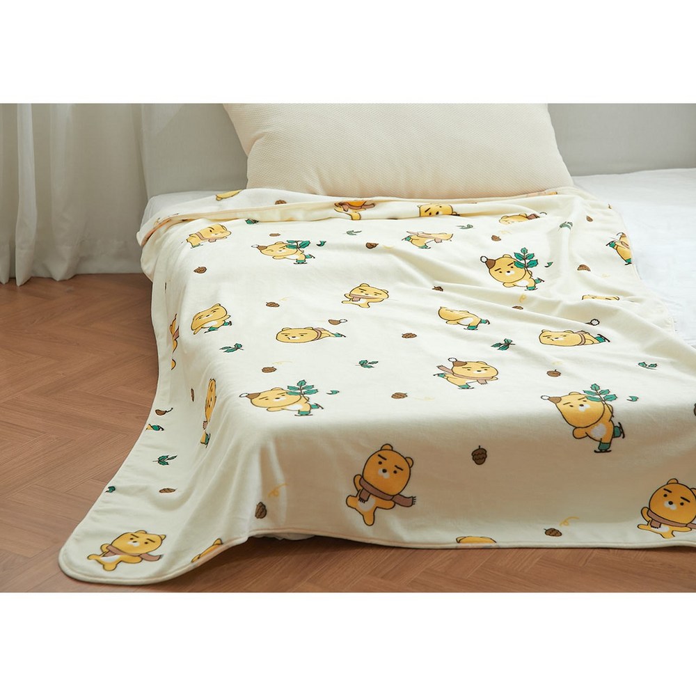 カカオレンズ暖かい極細糸布団毛布ライアン